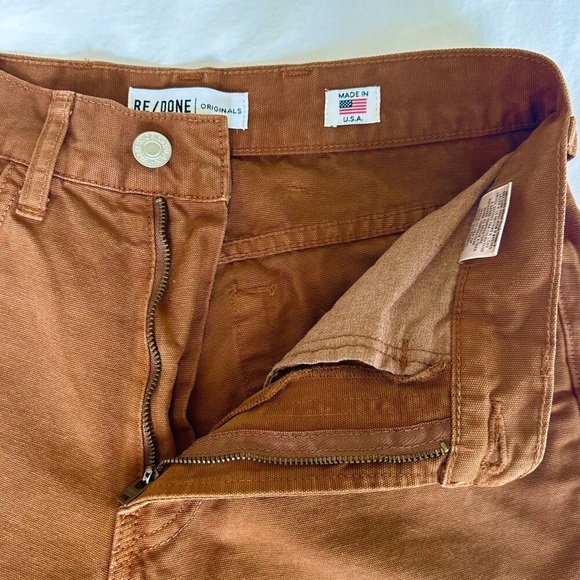 RE/DONE Brown Stove Pipe Jeans - Picture 8 of 12